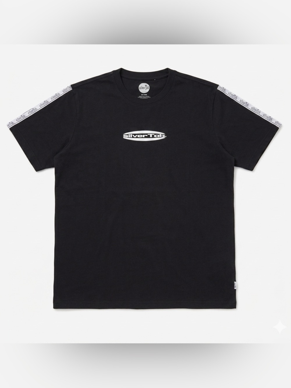 Silver Jeans Black Relaxed Short Sleeve Logo Tee